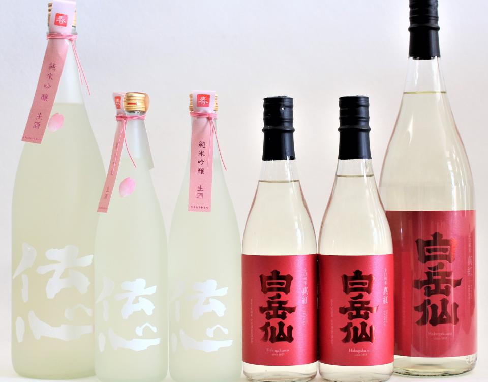 春が待ち遠しい♪　一本義「伝心・春」、白岳仙「真紅生」が入荷しました！